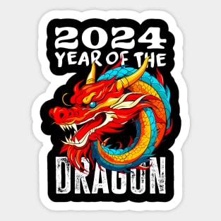 Chinese Lunar New Year of The Dragon 2024 - Happy New Year 2024 Sticker